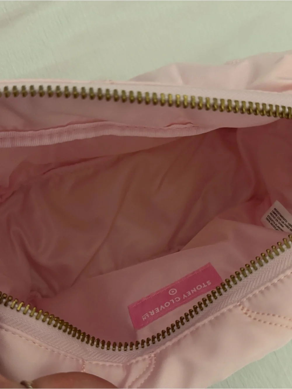 Stoney Clover Lane X Target Light Pink Quilted Heart Cosmetic Pouch